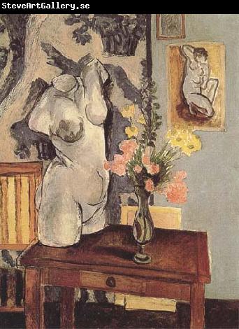Henri Matisse Greek Torso and Bouquet (mk35)